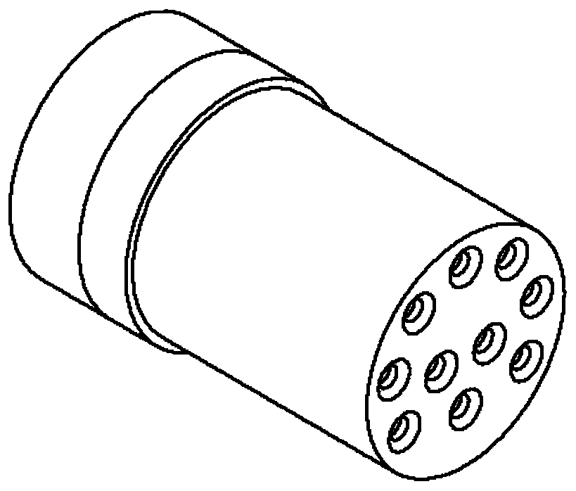 A light-weight high-temperature electrical connector with detachable contacts