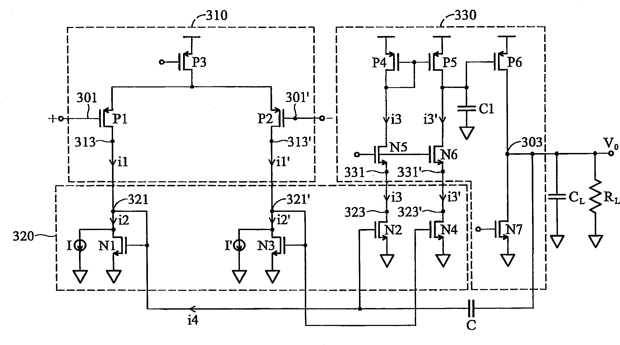 Miller-compensated amplifier