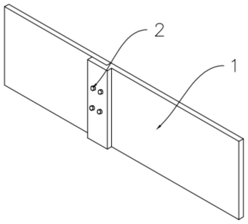 Light batten prefabricated part assembling system for foundation bearing platform