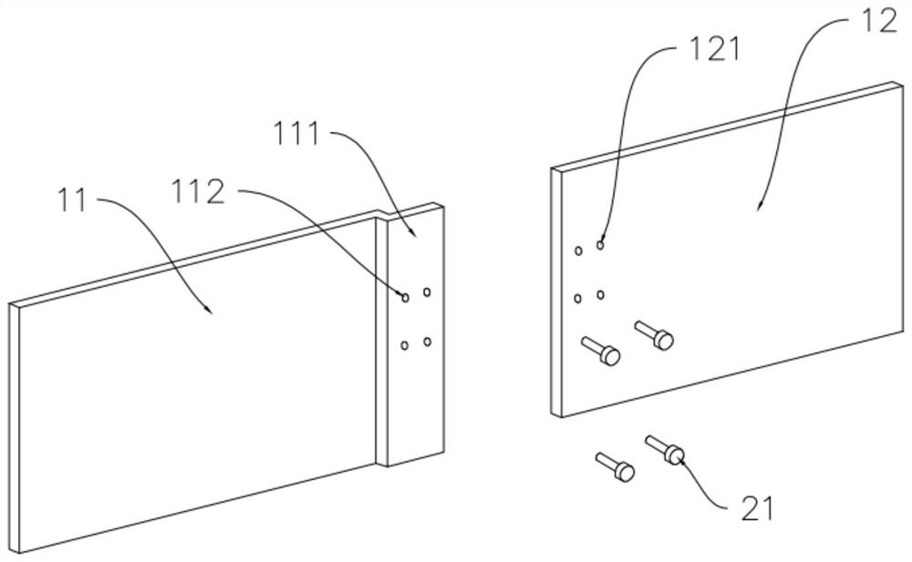 Light batten prefabricated part assembling system for foundation bearing platform