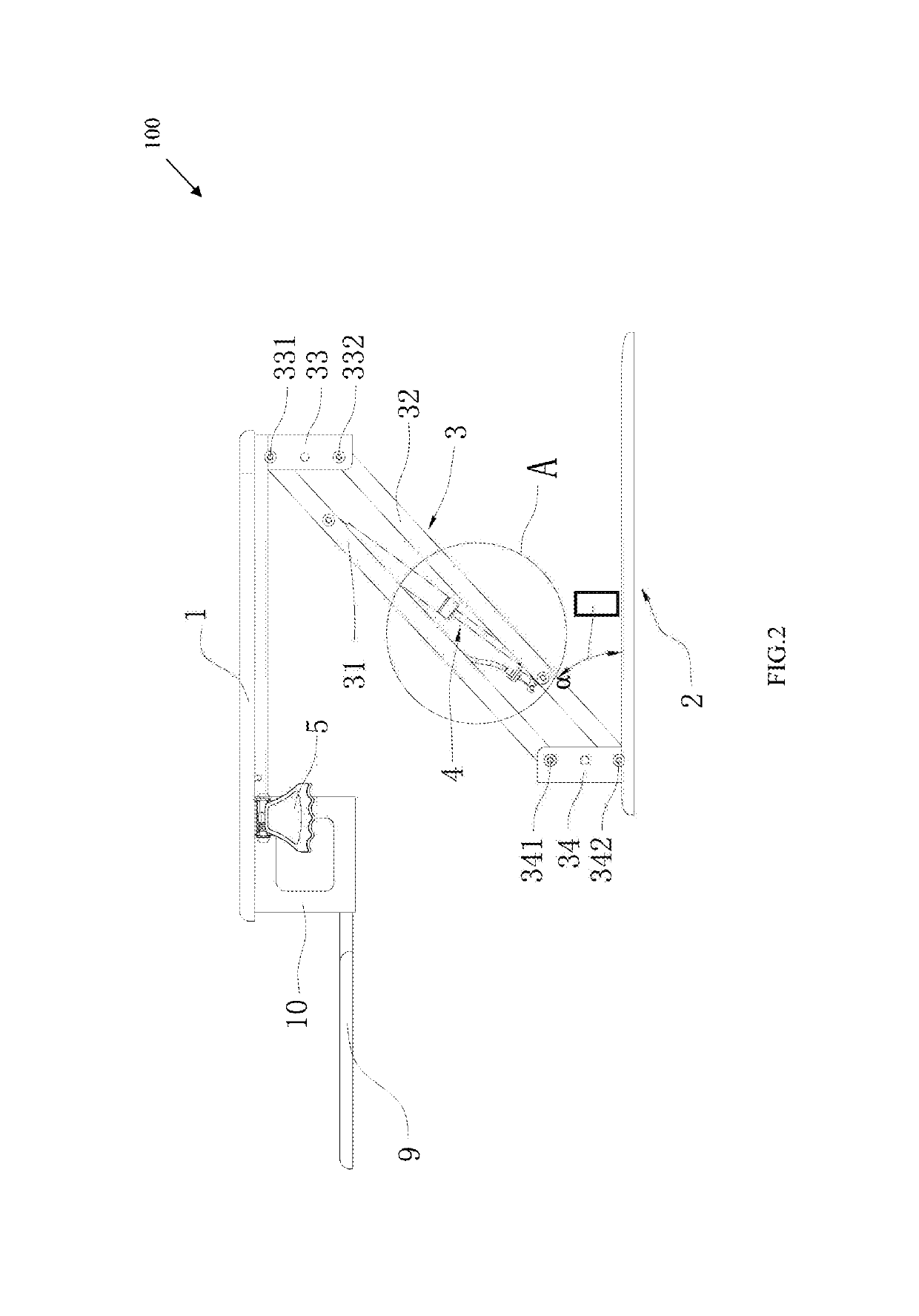 Height adjustment mechanism and platform