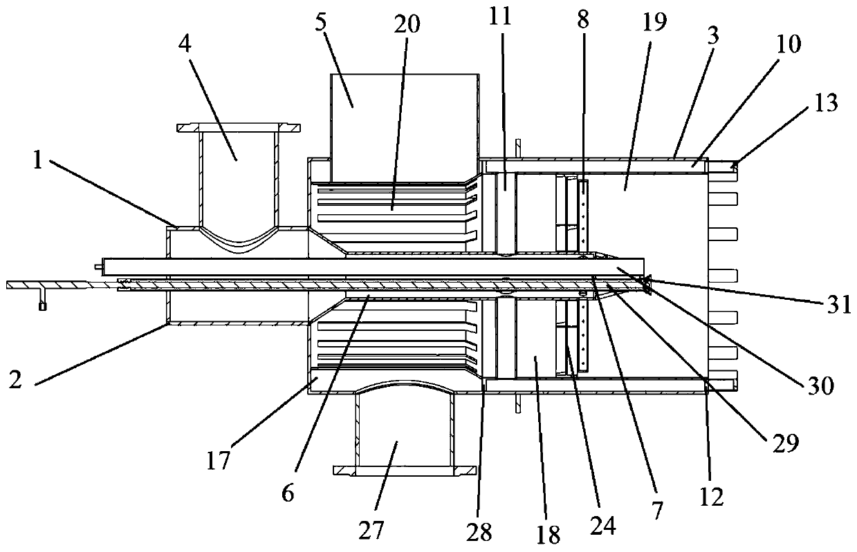 Low-nitrogen combustor