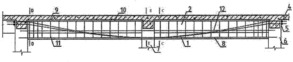 Method for pulling pillar through prestress using non-binding steel strands