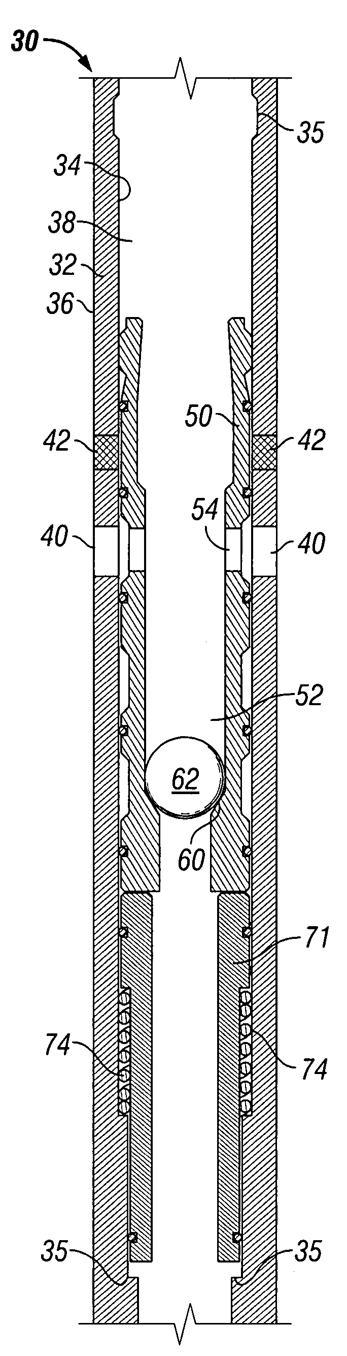 Interventionless multi-position frac tool