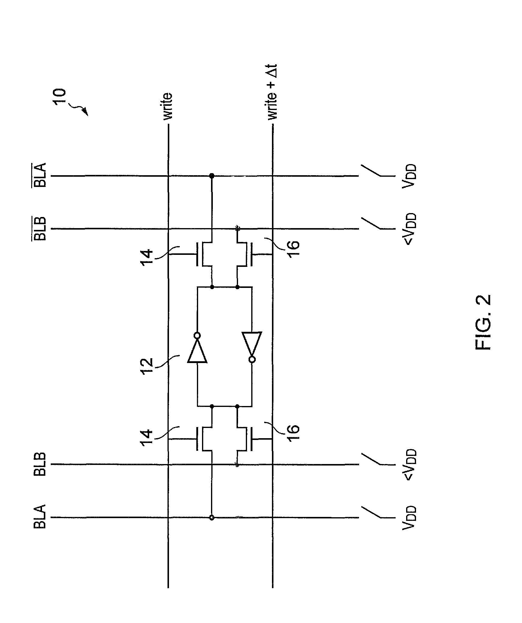 Write assist in a dual write line semiconductor memory