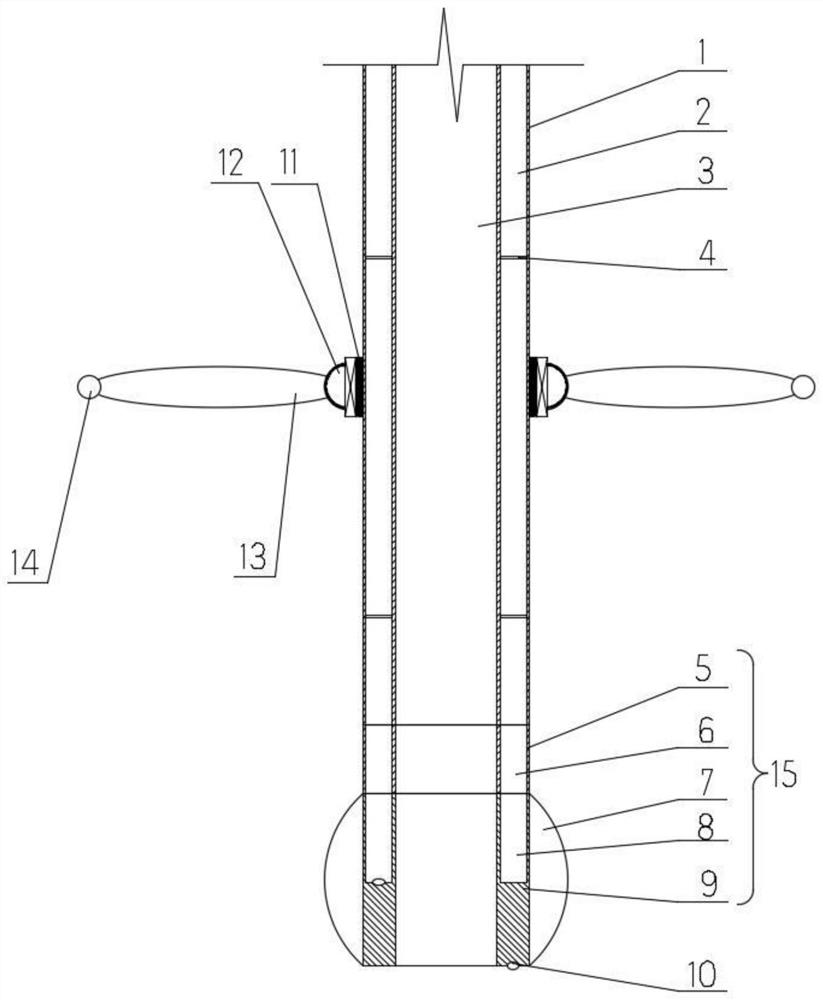 A spin-washing double-chamber gastric lavage tube