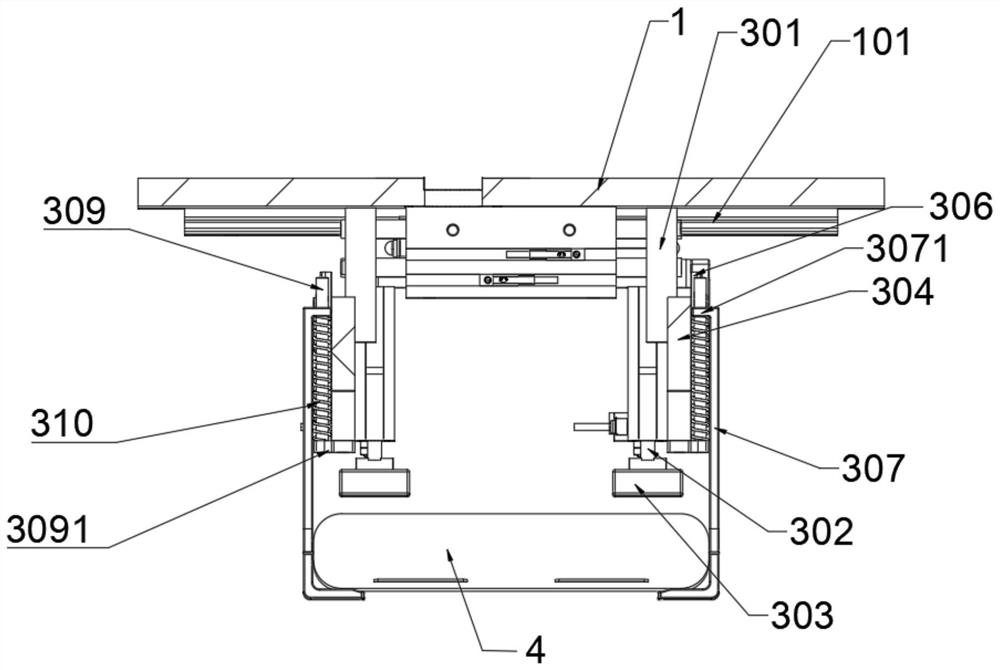 Battery cell feeding and discharging clamping jaw mechanism and battery cell assembly production line