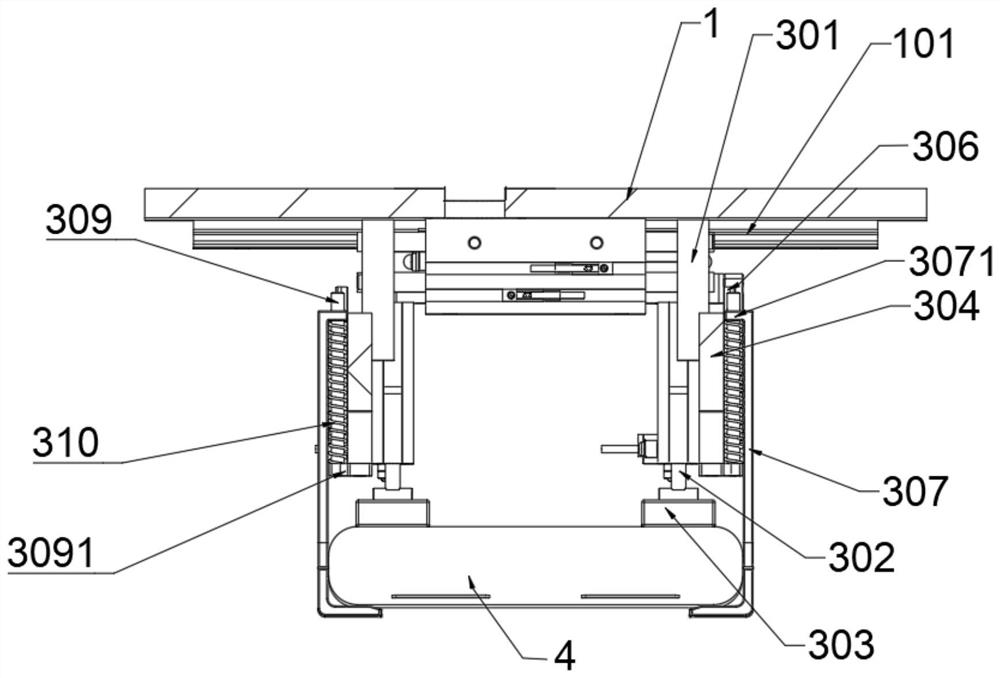 Battery cell feeding and discharging clamping jaw mechanism and battery cell assembly production line