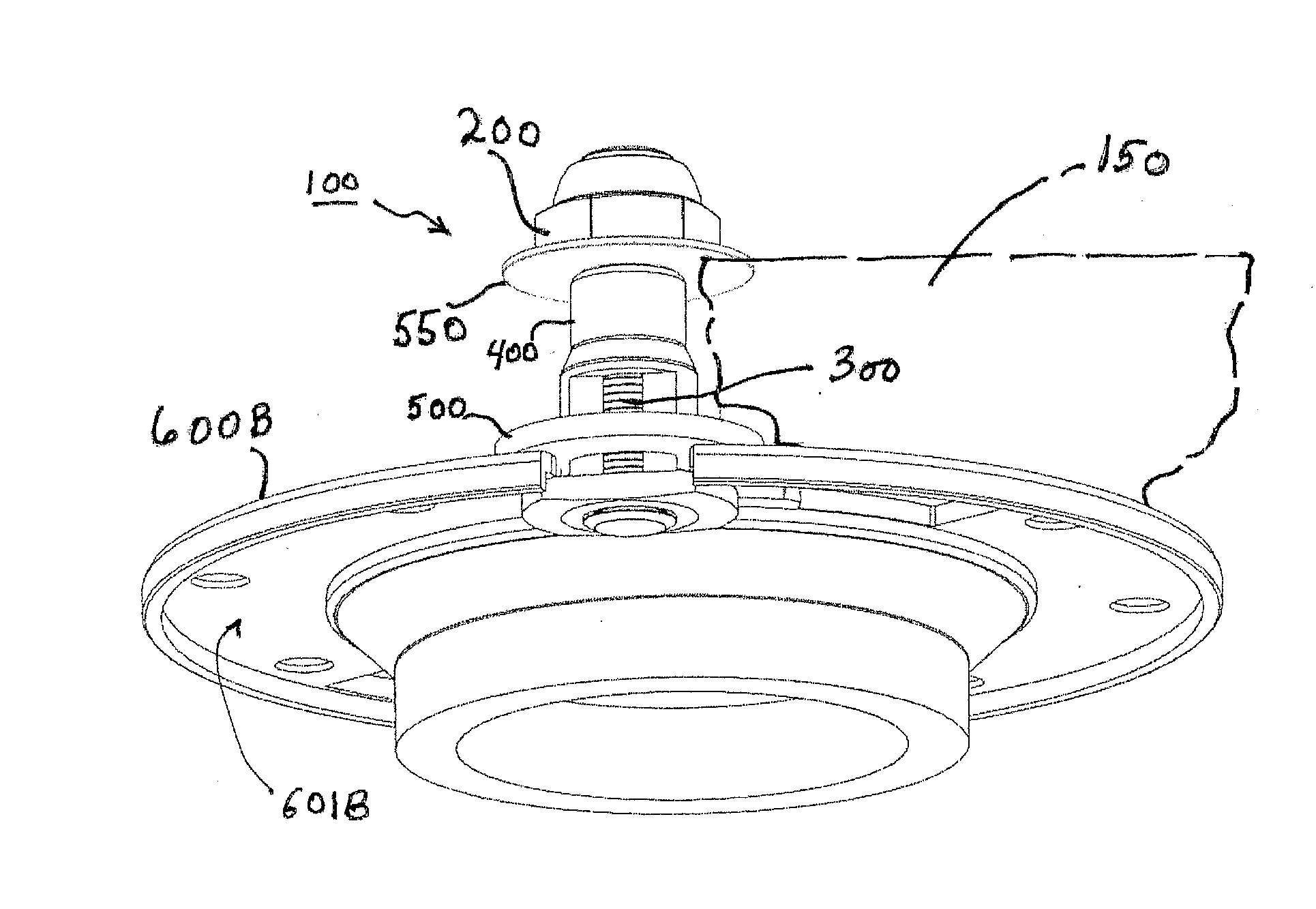 Self adjusting toilet bolt assembly for connecting a toilet bowl to a closet flange