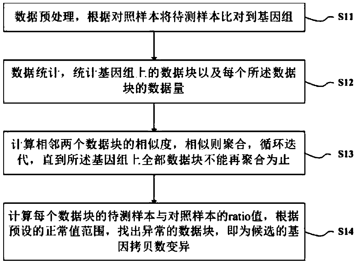 Low-depth whole-genome gene copy number variation detection method and system