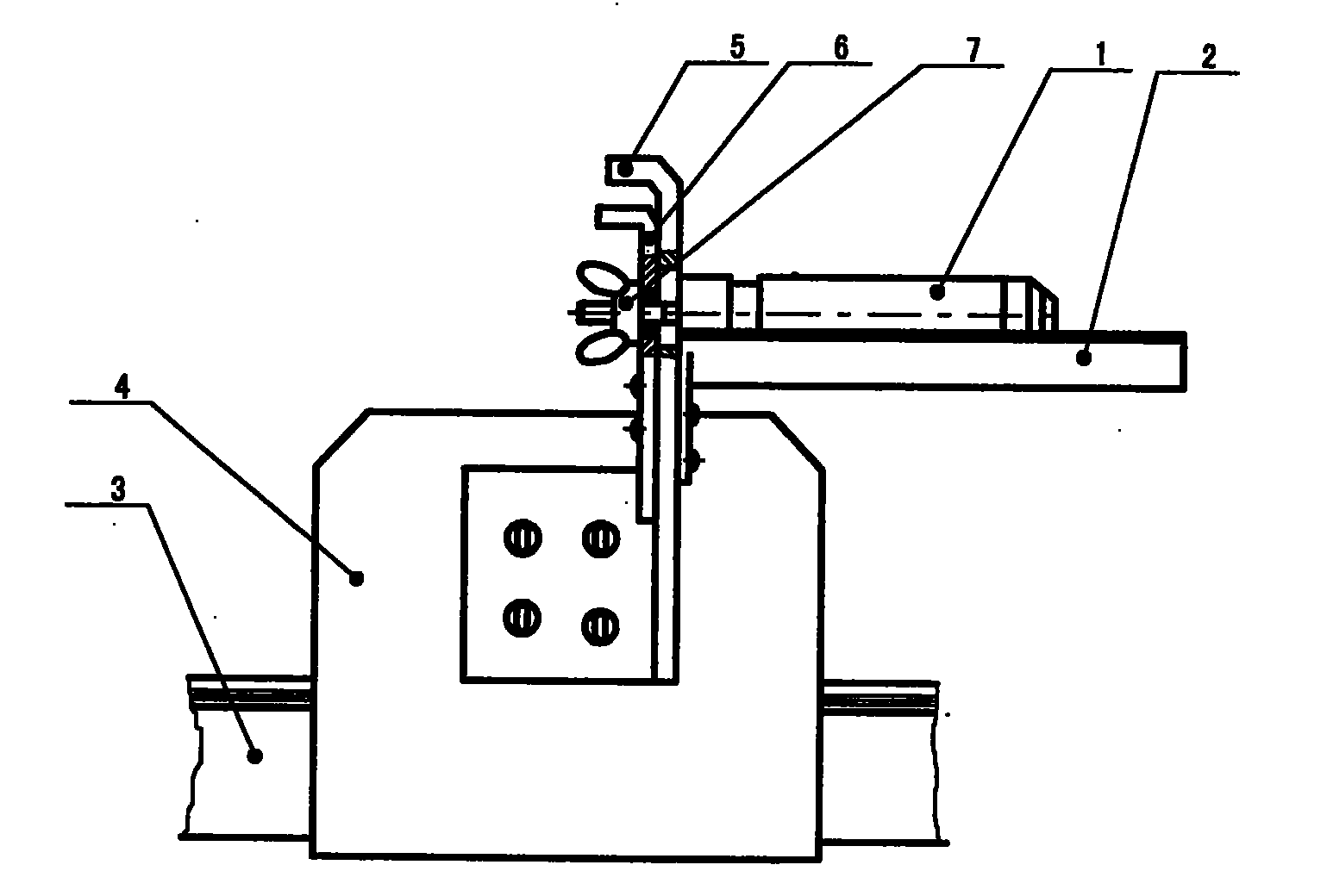 Single-layer cloth plain cloth device of computer quilting embroidery machine