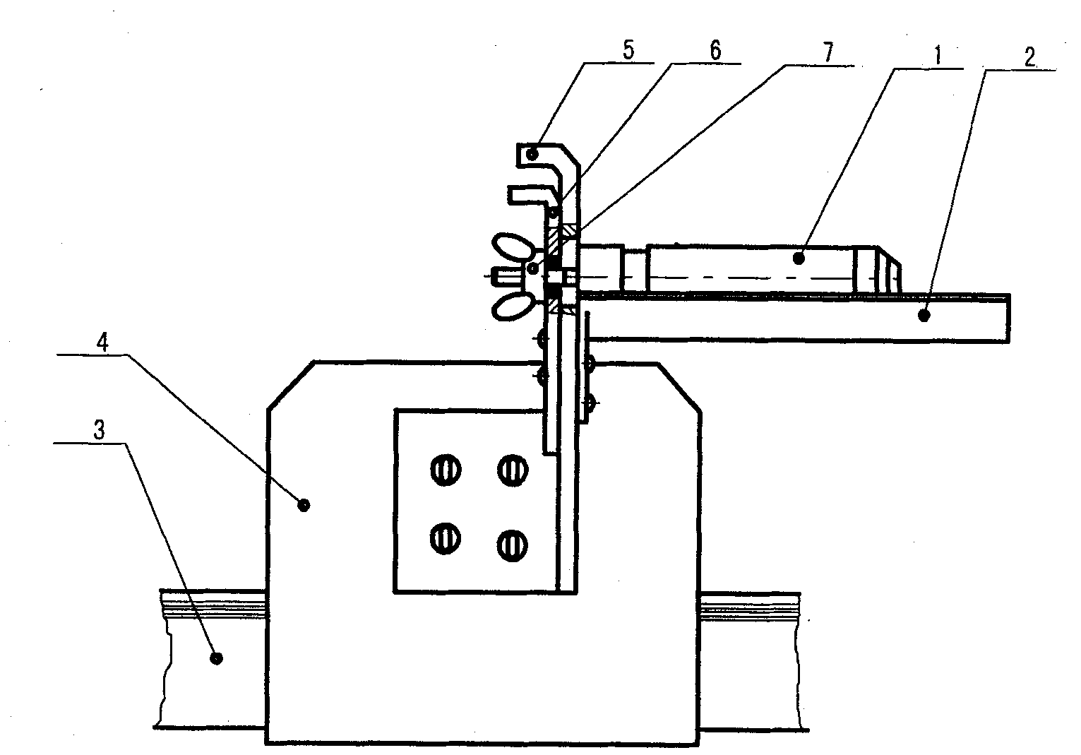 Single-layer cloth plain cloth device of computer quilting embroidery machine