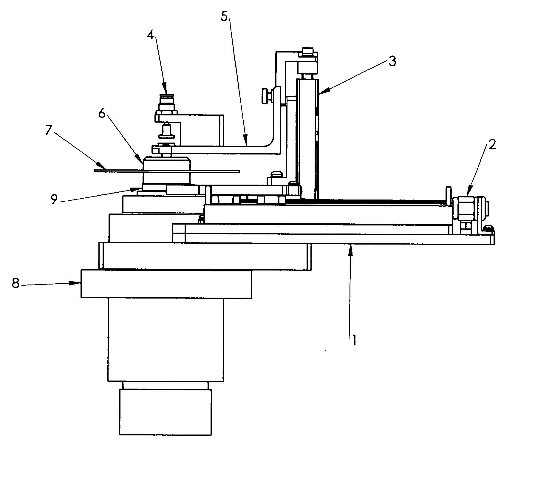 Automated disk clamping method for spinstand for testing magnetic heads and disks