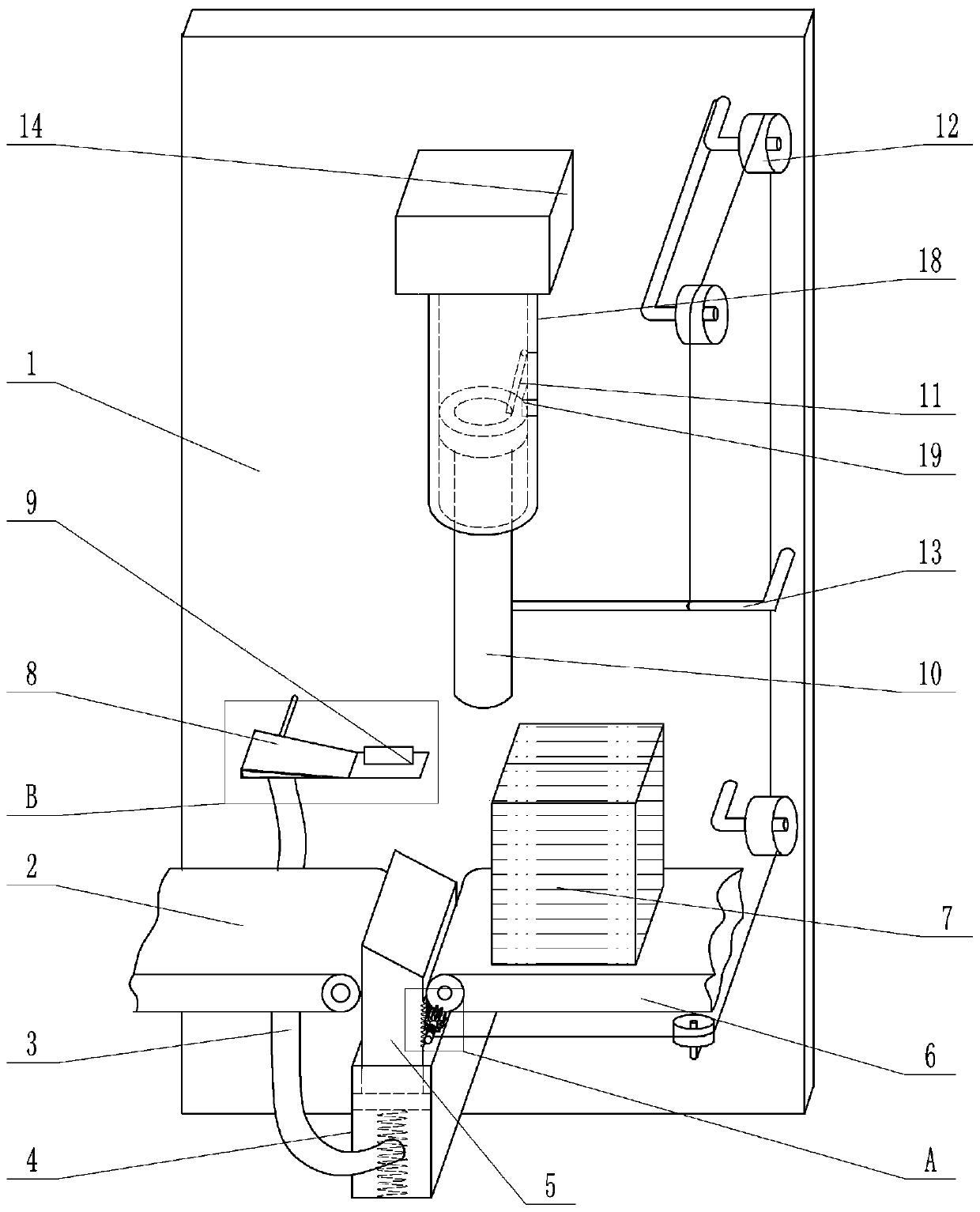 Automatic flipping device