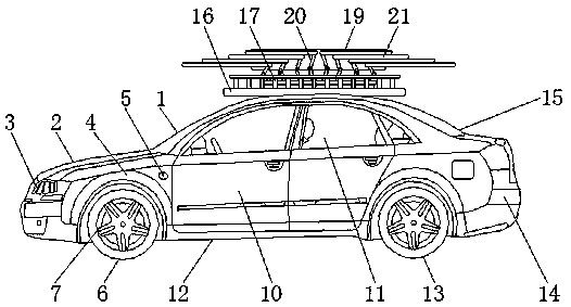 New energy automobile with standby power supply