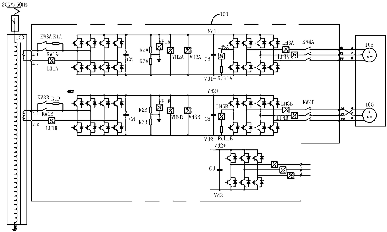 Traction converter device