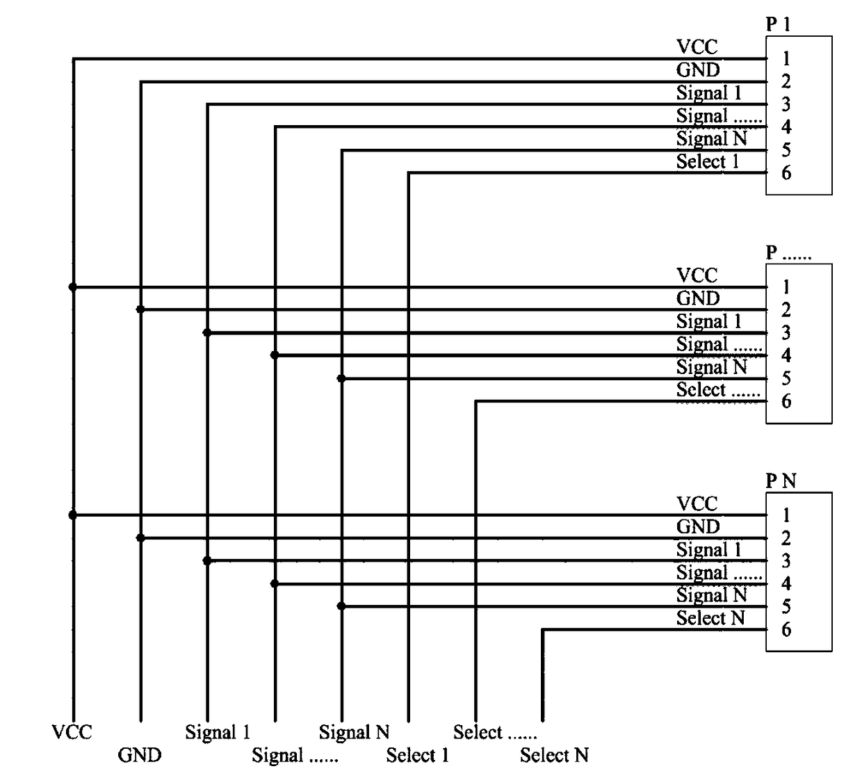 3D packaging structure for mass memory circuit