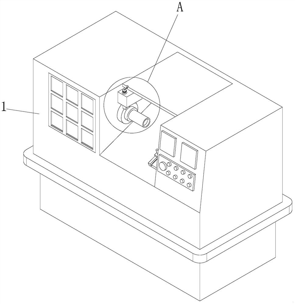 Numerical control lathe with automatic oil supply function