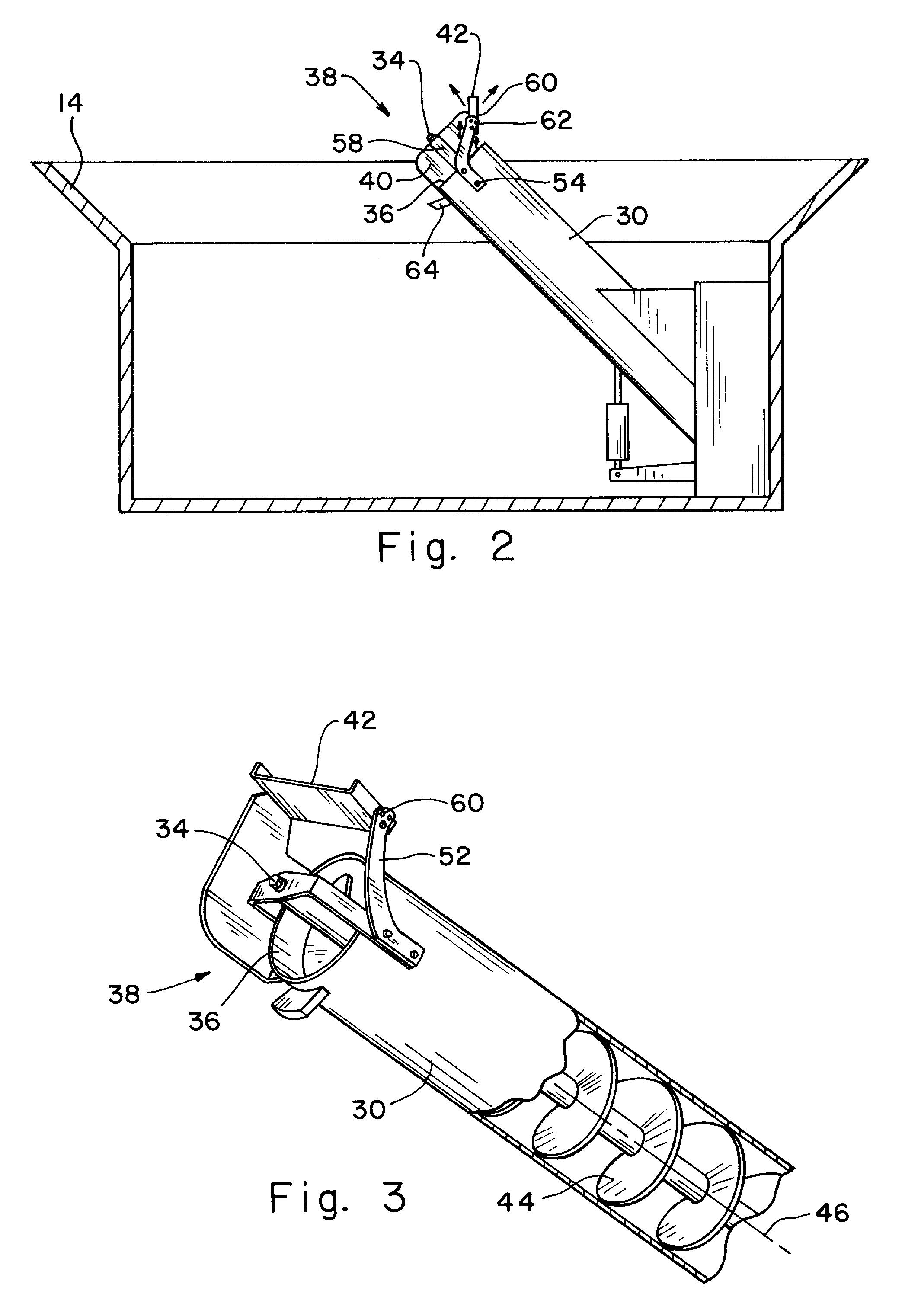 Loading auger deflector