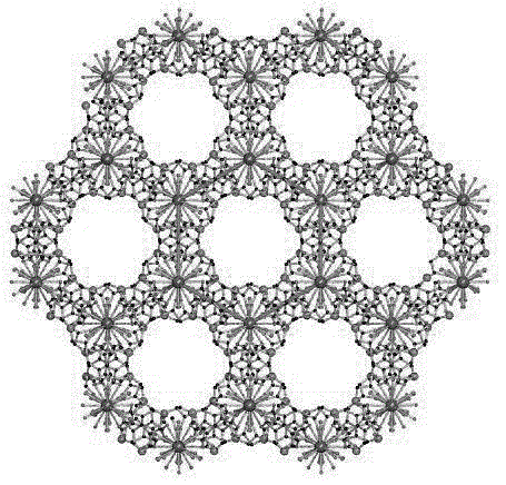 Amphiprotic lanthanum carboxylate metal organic framework and synthesis method thereof, and application of amphiprotic lanthanum carboxylate metal organic framework