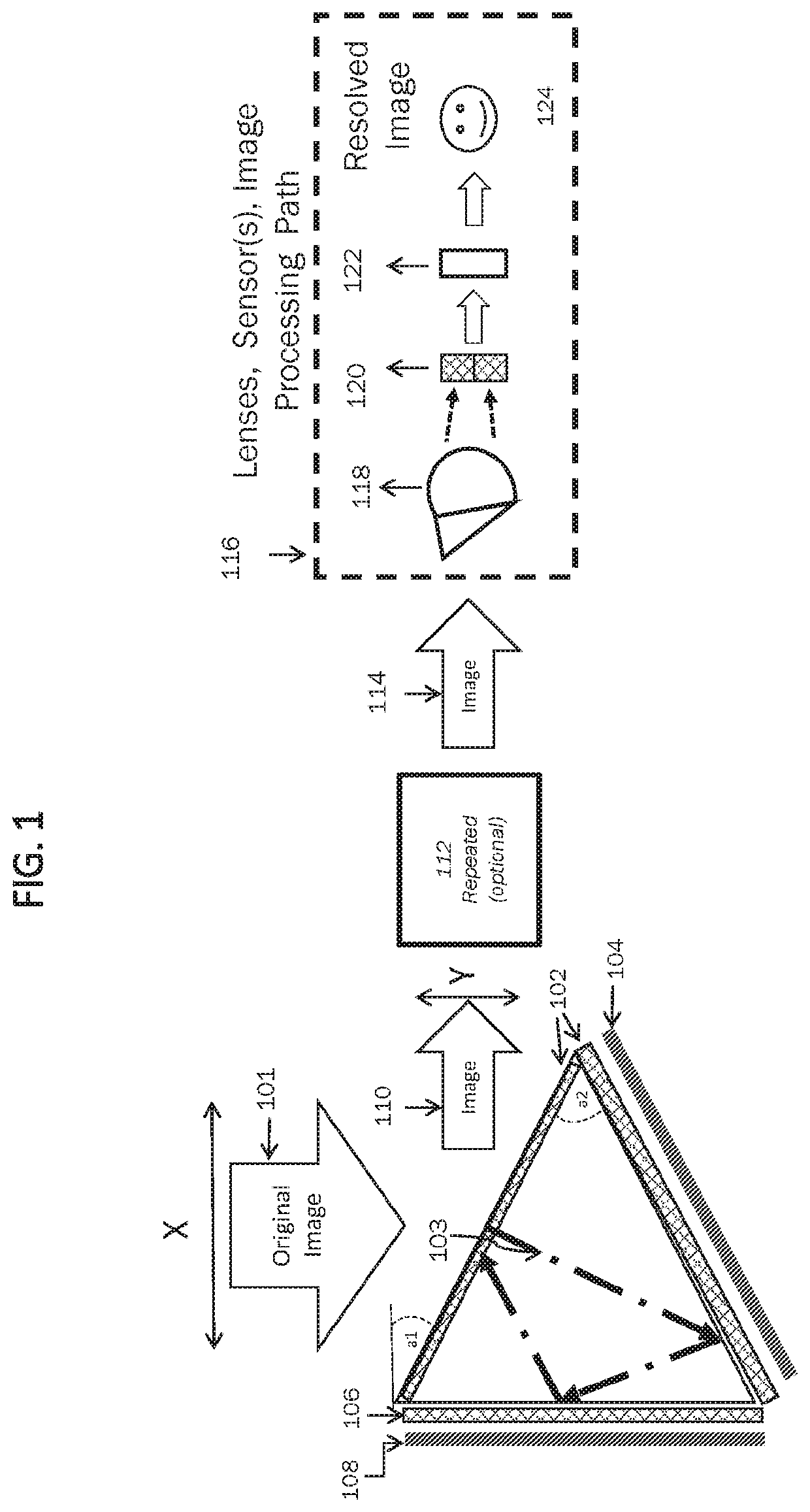 Diamond shaped lens system