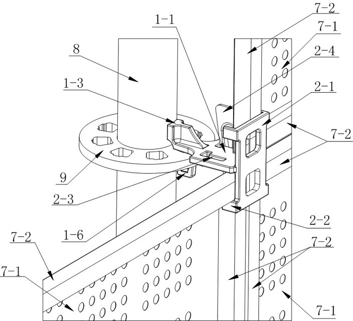 Disc buckle type cantilever support system