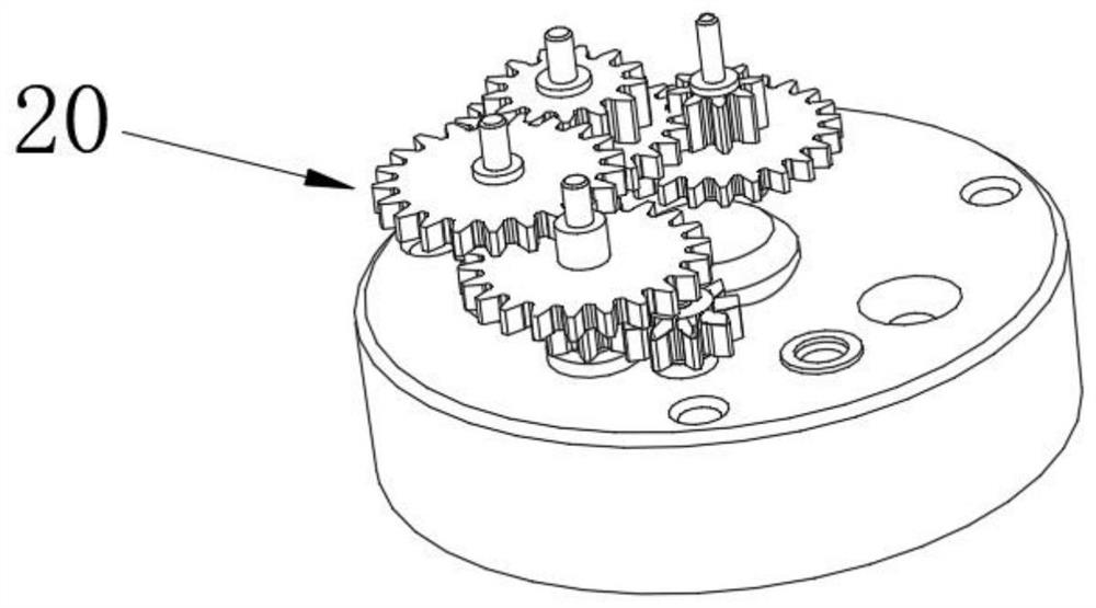 Gear set meshing detection auxiliary device for intelligent production of electromechanical valve of gas meter