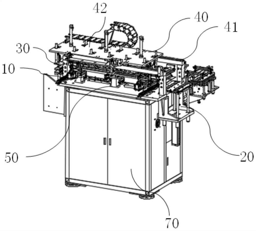 Carrier jointed board feeding and discharging equipment