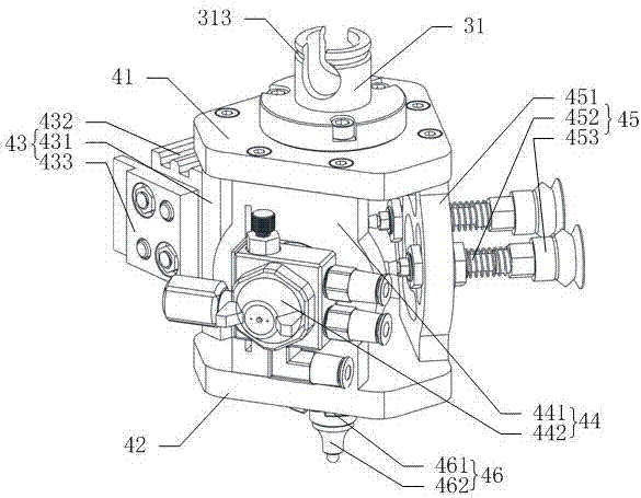 Multi-position clamping fixture of industrial robot