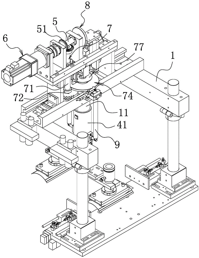 Rotary feeding device for cam