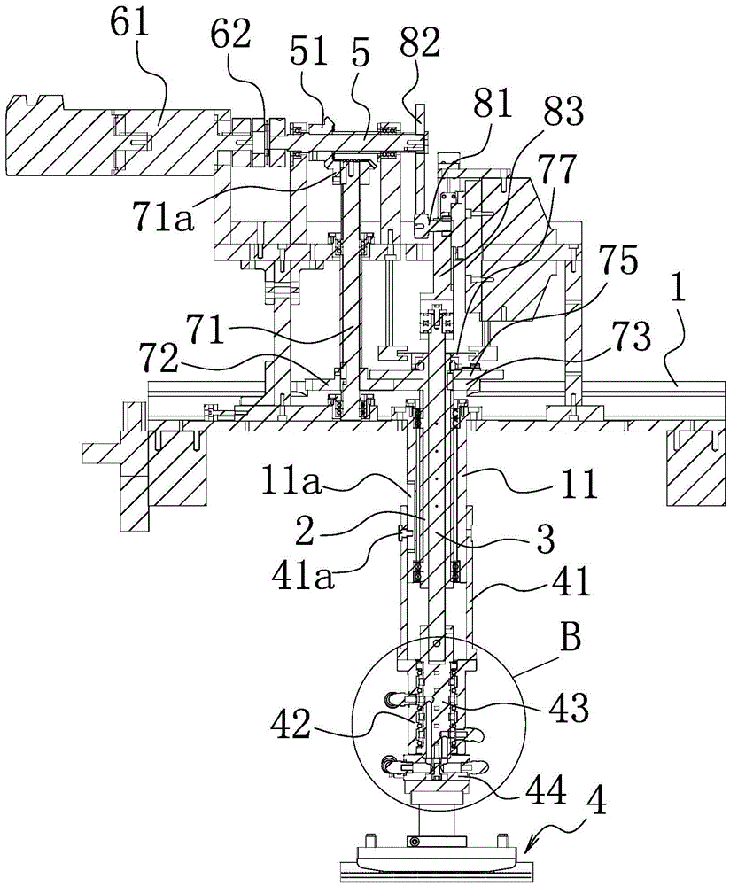 Rotary feeding device for cam