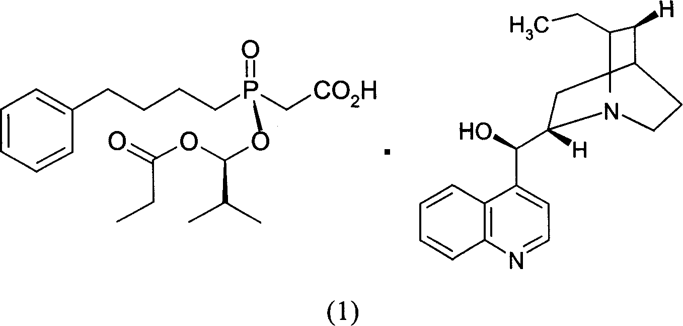 Optical active substitution oxyphosphonate salt acetate and its use