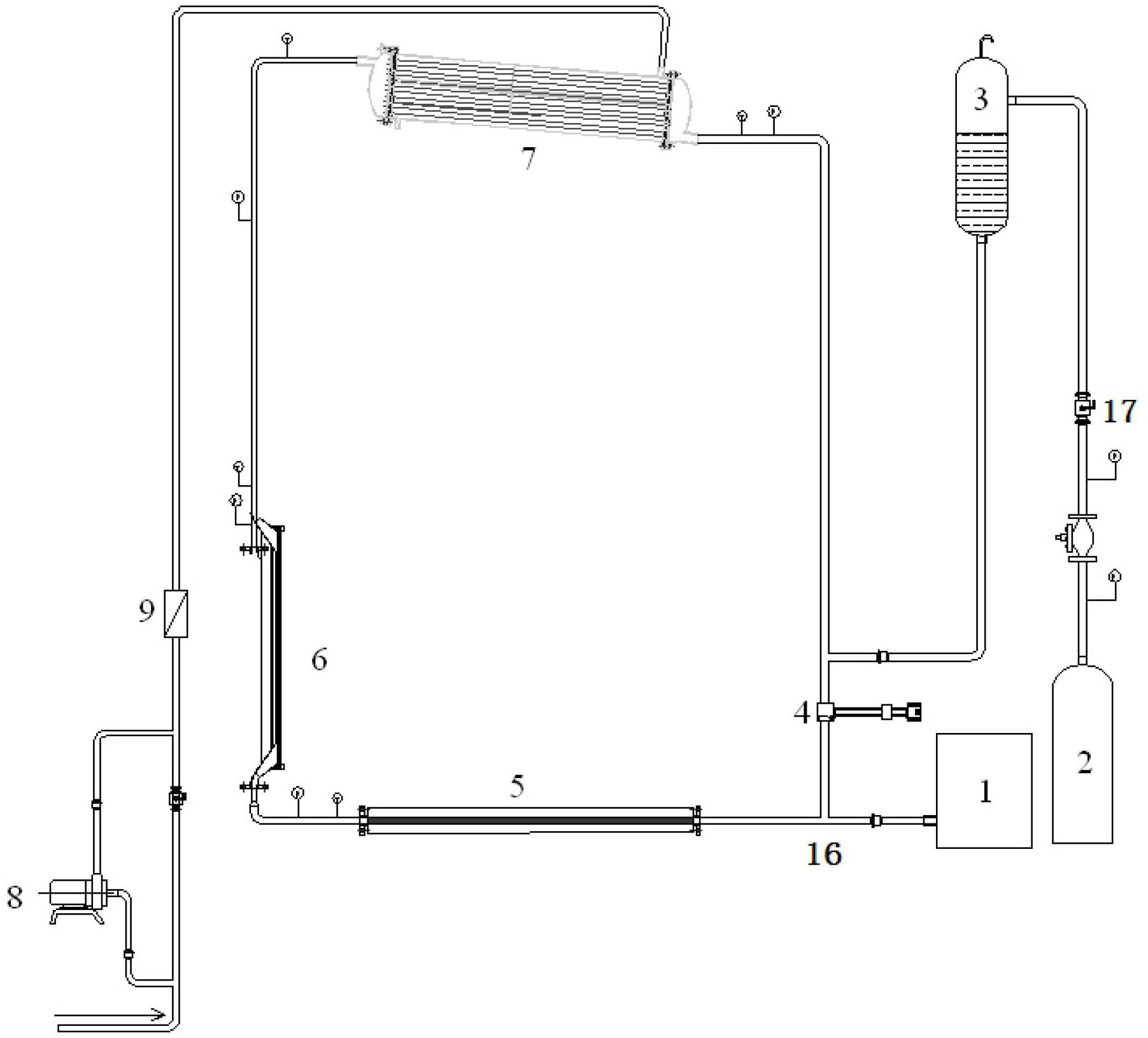 Visualized narrow rectangular natural circulation system