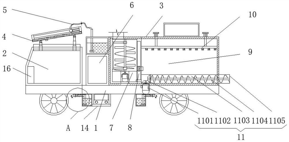 Energy-saving new energy electric mud truck