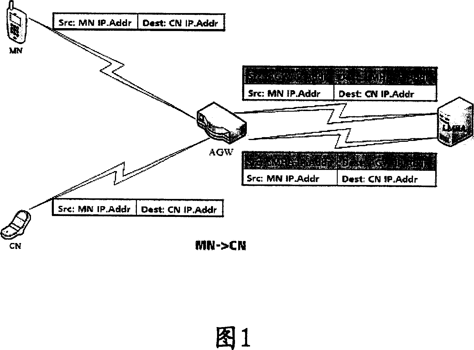 Routing optimization method and device for packet mobile network