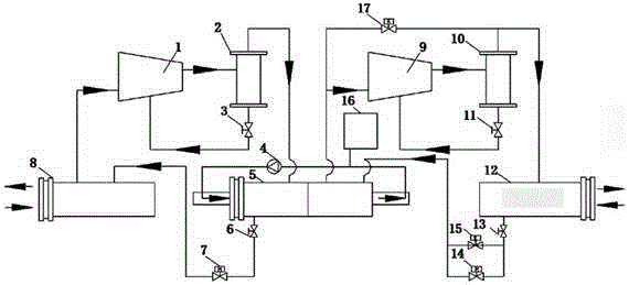 A super high temperature cascade water source heat pump system