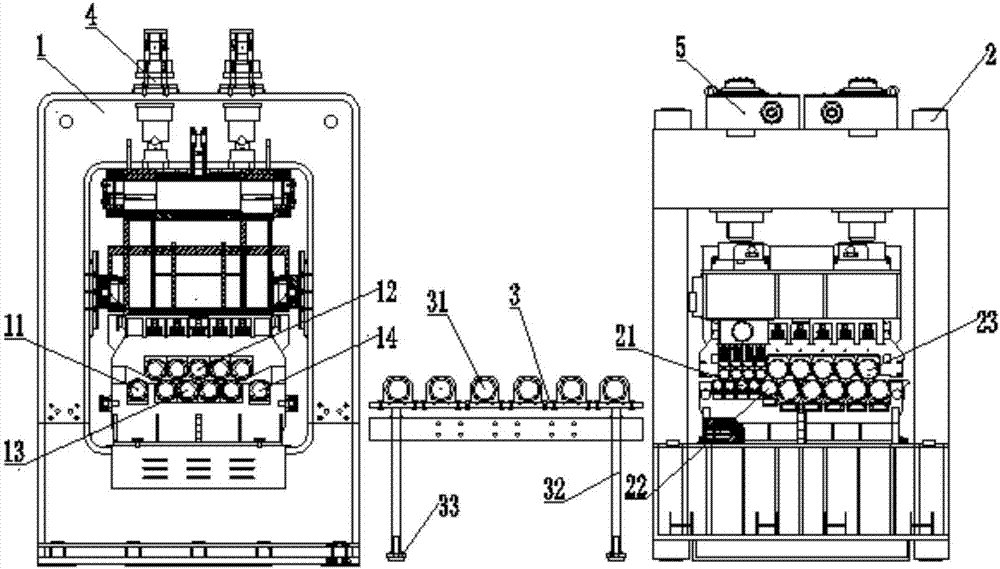 Straightening equipment for eliminating unevenness of tungsten-molybdenum composite board after shearing separation