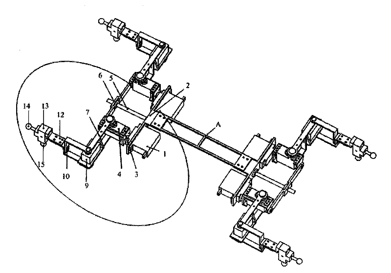 Variable-structure quadruped robot structure interconverting creeping motion and vertical motion