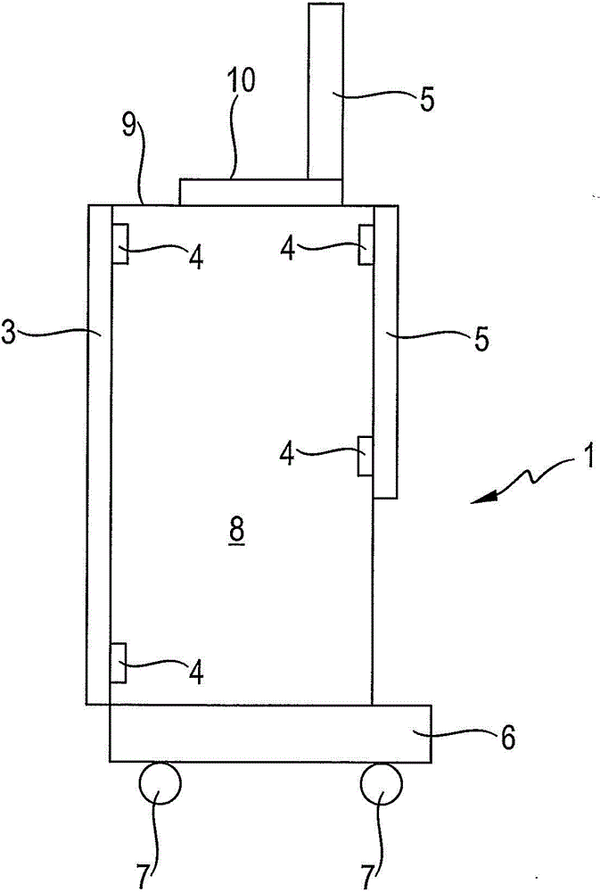 Dialysis machine with self-supporting machine housing