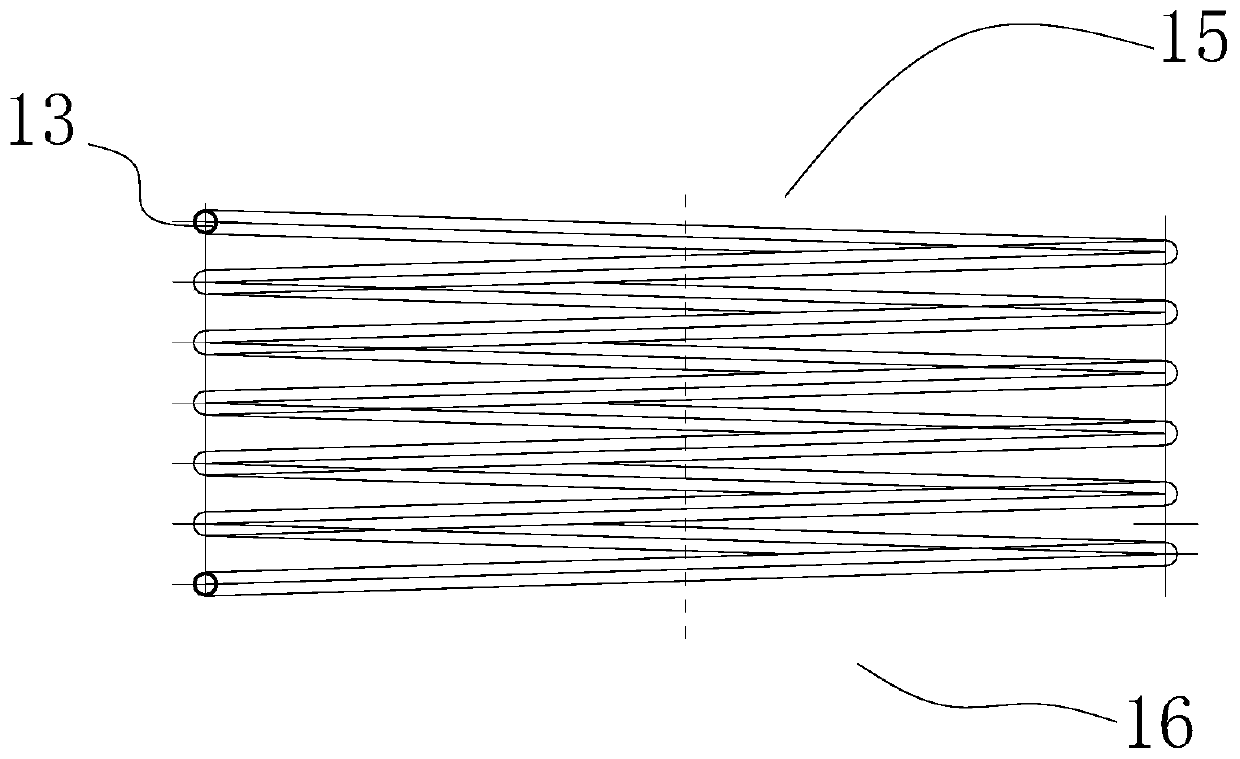 Annular sprinkling heat exchanging device and use method thereof