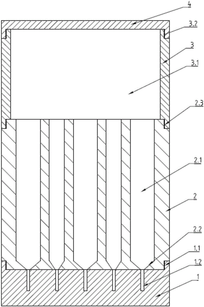 Growth equipment for preparation of magnesium fluoride crystals with multi-crucible descending method and growth method of magnesium fluoride crystals