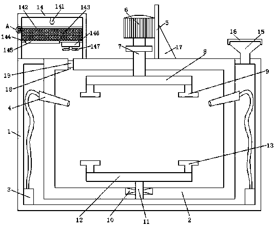 Sterilization device for metallic paint cover polished shaft production