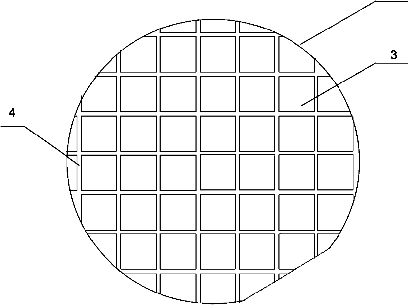 Rectangular patterned Si substrate AlN template for GaN semiconductor material epitaxy and preparation method of rectangular patterned Si substrate AlN template