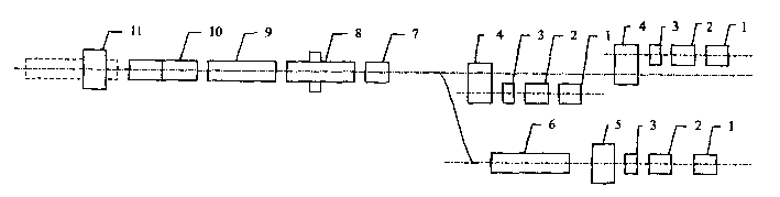 Continuous welding production method of light H-type steel