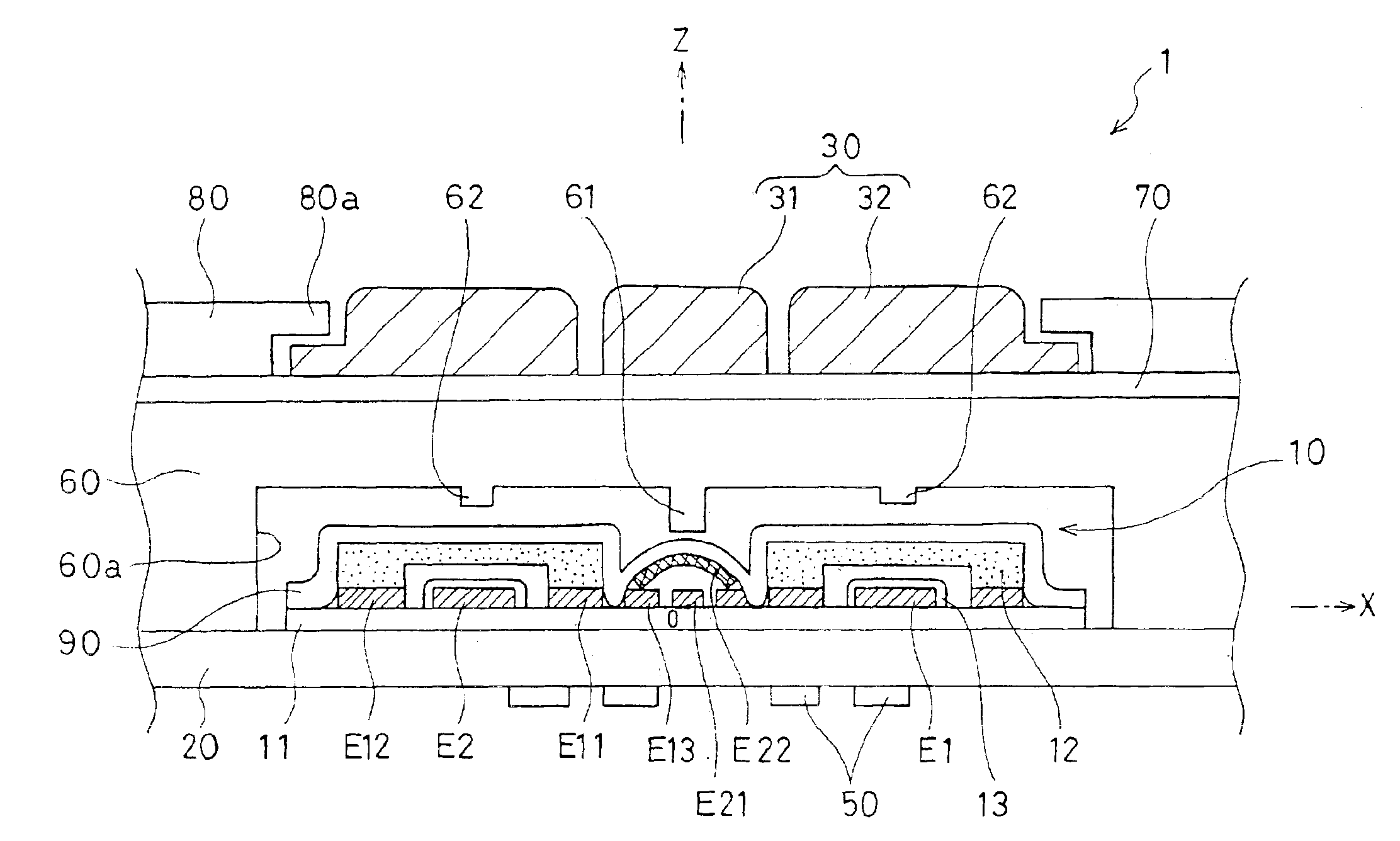 Capacitance type sensor