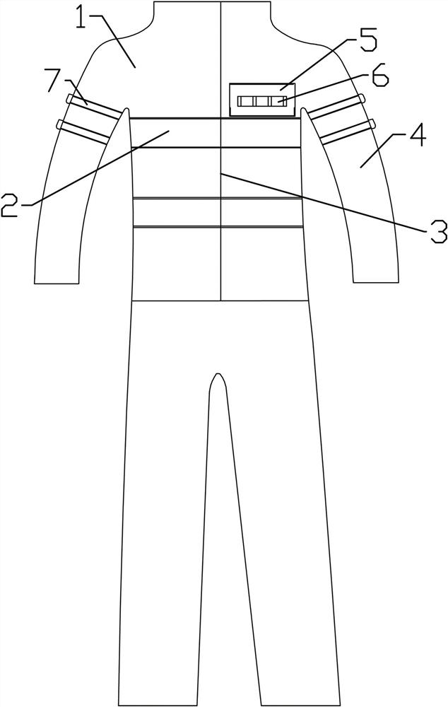 Manufacturing process of color-changing warning protective clothing