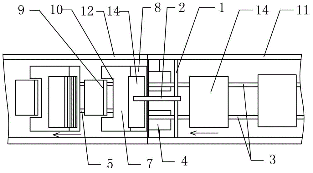 Lead-acid battery medium-density automatic packing machine anti-partition tilting and pole group overturning device