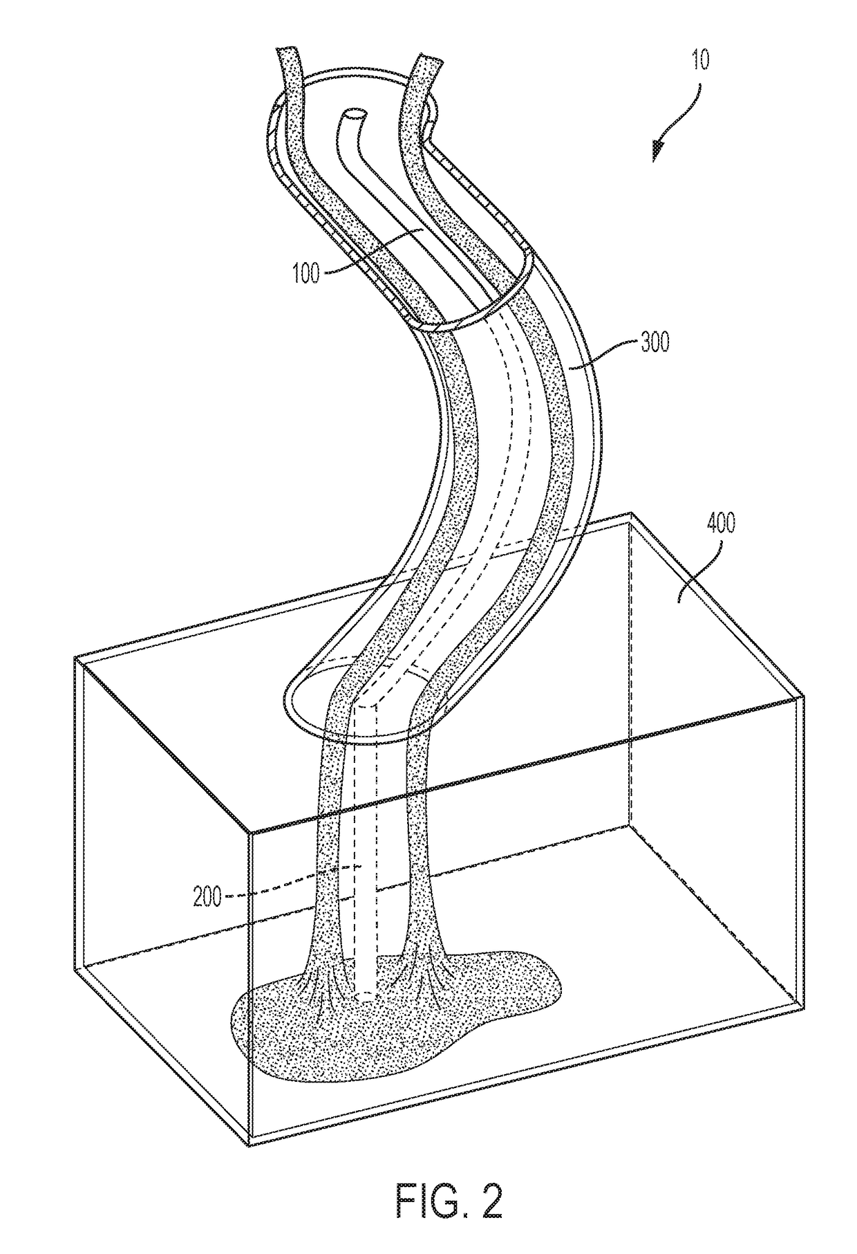 Method for making hybrid ceramic/metal, ceramic/ceramic body by using 3D printing process