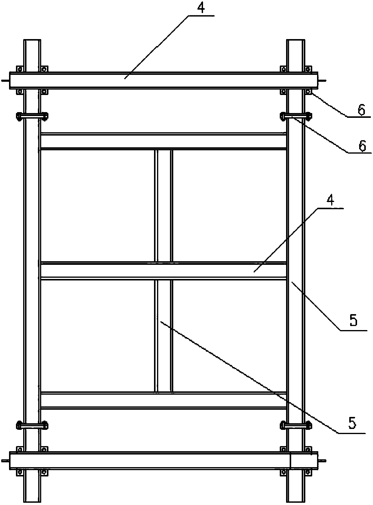 Installation and lowering device for large penstock on high slope and penstock installation method