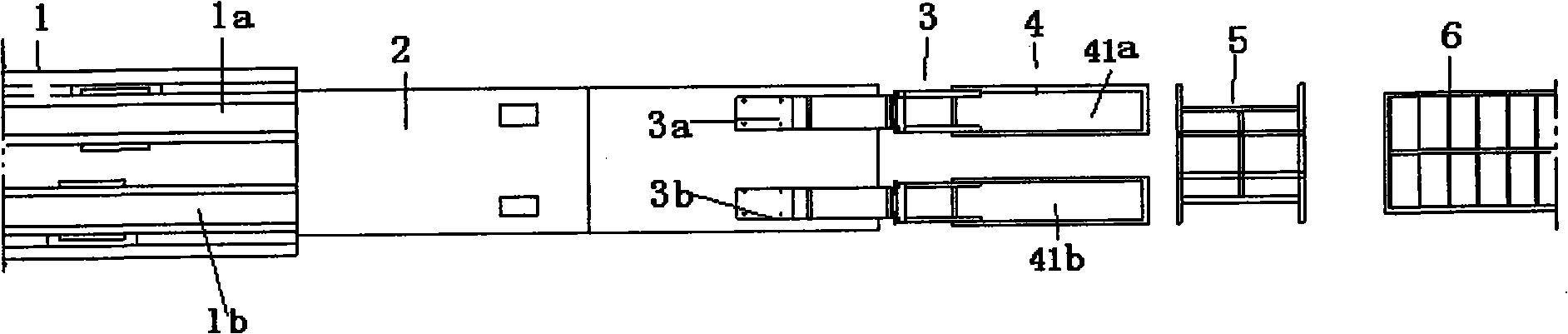 Pultrusion construction of composite material pultrusion machine and the pultrusion machine